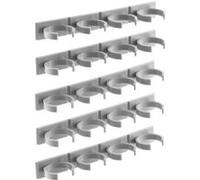 InnovaGoods - Porte-épices adhésif divisible Jarlock x20, Organisateur de cuisine gain de place, Installation facile sans outils, Adhésifs Nano PU Gel de qualité, Gris, PVC
