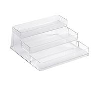 Support à épices Transparent, Organisateur de Stockage de Nourriture en Acrylique à 3 Niveaux, Organisateur D'étagère D'armoire Extensible, Présentoir Montant pour Armoire, Placard, Comptoir, Garde-ma