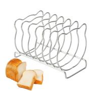 Support à et sandwich vintage en acier inoxydable | Jolie grille à toast vintage en acier inoxydable en forme d'ours conçue pour contenir des tranches de pain