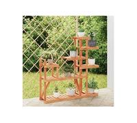 vidaXL Support à fleurs 110x25x111 cm bois massif de sapin, support pour plantes, support pour plantes hautes, support pour fleurs en bois