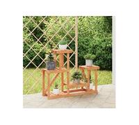 vidaXL Support à fleurs 90x25x73,5 cm bois massif de sapin – pour plantes hautes – Marron (362876)