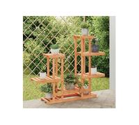 vidaXL Support à fleurs 95x25x96 cm bois massif de sapin