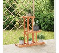 Support à fleurs avec roues 95x25x101 cm bois massif de sapin 362882