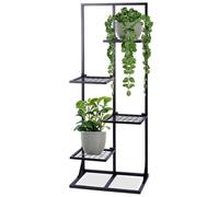 Support à fleurs en métal noir, 4 niveaux, 102 cm