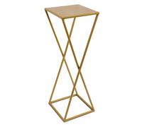 Support à fleurs moderne sur pied 70 cm doré