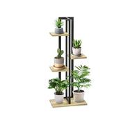 Outsunny Étagère à plantes – Bois de sapin – 45×25×110 cm – Bois naturel