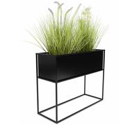 Support à fleurs sur pied, boîte noire, 50 cm