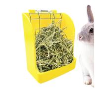 Support à foin - Distributeur de stockage et d'alimentation pour lapins, design compact pour support de foin, support d'alimentation latéral pour cage, accès à la nourriture |