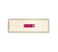 Support à gâteau / cake rectangle dentelle en bois 36 x 13 cm