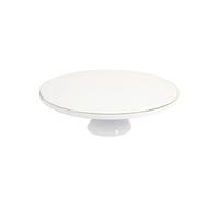 The Home Deco Factory - Support à gâteau en porcelaine - Blanc et doré Blanc
