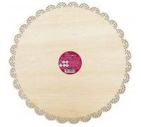Support à gâteau rond dentelle en bois ø 29 cm G