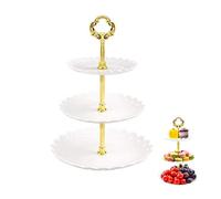 Support à Gâteaux à Trois Niveaux, Assiette à Bonbons, Assiette De Fruits, Support à Desserts, Adapté Aux Banquets De Mariage, Anniversaires, Fêtes Et Divers Festivals