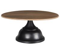 Support à Gâteaux Décoratif Présentoir à Pâtisserie Sculpté en Bois Clair et Noi