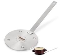 Support à induction - ORION - 13 cm - Acier inoxydable - Adaptateur universel - Poignée amovible - Compatible 10-15 cm
