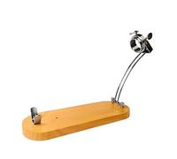 Support à jambon Avalon Home, support pour jambon et palettes avec tête rotative inoxydable, pliable, bois de pin