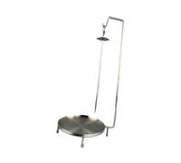 Support à Kebab avec Bac de Récupération des Graisses, Grille de Cuisson et Porte-brochettes pour Barbecue.