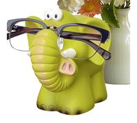 Support à lunettes éléphant | Décoration de bureau antidérapante en forme d'animal de dessin animé | Support à lunettes pour bureau, maison, bureau, chambre à coucher, salon, salle d'étude