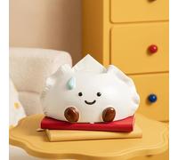 Support À Mouchoirs En Céramique À L’image D’une Délicieuse - Design Mignon Avec Sourire Facile À Recharger Accessoire Décoratif Adorable Pour Une Maison Cozy Et Un Intérieur Fantaisiste