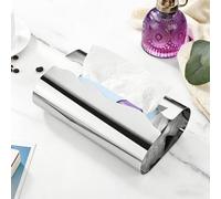 Support À Mouchoirs En Métal - Boîte À Mouchoirs Moderne Avec Rangement Pour Petits Objets (clés,bijoux) Facile À Nettoyer Élégant Pour Salon,cuisine,bureau,salle De Bains(Silver)