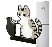 Support À Moustaches De Chat En Acrylique - Vase Magnétique Décoratif À Large Ouverture, Récipient Souvenir Transparent, Organisateur De Rangement Magnétique Pour Réfrigérateur | Réfrigérateurs M