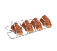 Support à nervures pour fumoir - Support de rôtissoire à poulet peu encombrant - Passe au lave-vaisselle - Accessoire de barbecue antiadhésif pour friteuse à air chaud - Barbecue