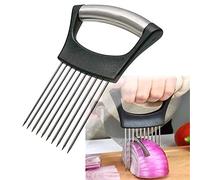 Support à oignons en acier inoxydable pour trancher, couper et stocker des oignons, des avocats, des œufs et d'autres légumes.