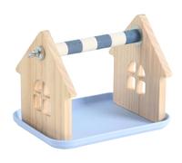 Support à oiseaux en bois - Accessoire de cage sécurisé, renforcement de la texture des griffes | Entraînement comportemental, saut, picage, jouissance des perruches, perruches, calopsittes, conures