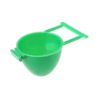 Support à oiseaux pour fruits, légumes, collations, friandises, bol en plastique, tasse à eau, garde la cage propre, sans désordre pour conures, abreuvoir à oiseaux en plein air