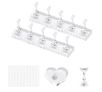 Support à ongles portable - Organisateur d'affichage magnétique, support de fausses cuticules avec base stable, outil de pratique de peinture, accessoire de manucure pour femme durable, appareil de sa