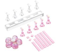 Support à Ongles Pressés,Organisateur Magnétique d'Entraînement et de Présentation | Kit Support Design Ongles pour Salon et Maison à Usage Professionnel ou Personnel | Pour Femmes Débutantes Salon Ta