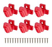 Support à outils en plastique ABS conçu pour M12 pour perceuse sans fil 12 V installation murale et établi (6 pièces)