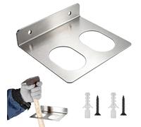 Support à outils mural résistant en acier inoxydable avec fentes doubles, vis incluses pour montage mural - Pour atelier de menuiserie, garage, studio de jardin