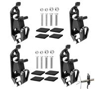 Support à outils universel - Pince en caoutchouc en métal | Support de montage de véhicule - Fixation lourde pour pelles, haches, tuyaux, équipements, 4 roues, voiture, pickup