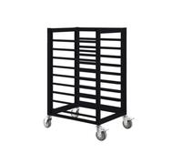 Support à pain mobile en acier inoxydable avec roulettes pour boulangerie, restaurant, hôtel