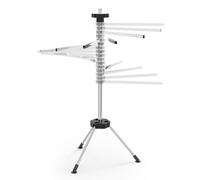 Intirilife Séchoir à pâtes 50cm 14 barreaux -argent- Support de pâtes pliable pour sécher les pâtes - Support de pâtes fraîches - Séchoir à pâtes Pasta Dryer