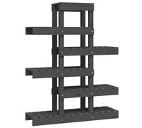 Support À Plantes Meuble Fleurs 85 X 25 X 109,5 Cm Bois Massif De Pin Gris Helloshop26 02_0045242 Multicolore