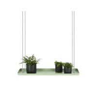Support à plantes rectangulaire à suspendre vert Longueur de 58 cm