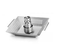 Support à poulet en inox pour barbecue Napoleon