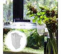 Support à pour Aquarium et Bac à Poissons | Coupe De Plantation Aquatique Suspendable Avec Trou | Pots De D'Aquarium Avec Crochets,Pour La Décoration Des Points D'Eau Et La Culture Des Poissons En Bas