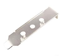 Support à profil bas, 1 demi-taille pour boîtier hôte PCIE pour carte WiFi 8 cm, construction en métal robuste, ajustement sécurisé pour PC Build, argent