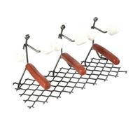 Support à rôtir Hot-Dog - Support à saucisses créatif, Construction en métal Robuste, Base de Cuisson Stable, antiadhésive | Outil de Barbecue innovant pour Les Amateurs de Barbecue, Les