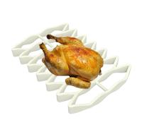 Support à rôtir - Support de gril en silicone - à rôtir à la dinde à haute température | 23,3 x 15,6 x 2 cm 160 g, tapis de vidange à l'huile antiadhésive, cuiseur à vapeur pour poulet, viande