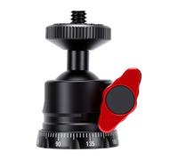 Support à Rotule Panoramique 360 Degrés pour Trépied | Matériau en aluminium durable, Convient aux caméscopes, Conception à stabilité améliorée, Fonctionnalité de dégagement rapide