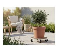 Nortene Support à roulettes Floral Roll Strong Bois 50 cm Universel