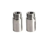 Support à roulettes pour moto Extensions de fourche avant chromées 39 mm pour Harley Glide Sportster FXD XL883 XL1200(2 inch)