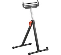 Support à roulettes VEVOR, capacité de charge 113 kg, hauteur réglable 68-109 cm, pliable, avec butée de bordure et tête de roulette de 29 cm, en acier poli