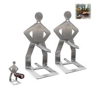 Support à saucisses pour barbecue en acier inoxydable, support créatif d'homme debout pour saucisses barbecue, support portable pour grilloir à hot dog, support parodique à saucisses pour accessoires