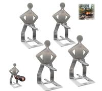 Support à saucisses pour barbecue en acier inoxydable, support créatif pour saucisses, support à rôtir portable pour hot-dog, support à saucisses pour camping en plein air (4 pièces)