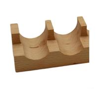 Support à sushi à 5 fentes en bois pour sandwiches, hot-dogs, plats polyvalents, outil de service décoratif, nettoyage facile, design rustique en bois robuste, parfait pour les fêtes (longueur de la