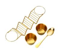 Support à tacos en acier inoxydable - Gadget de service de cuisine de 118 g | Plateau de présentation de tacos résistant au four, système d'affichage des aliments pour la maison, la cuisine, le